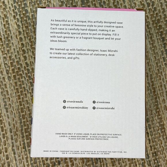 Isaac Mizrahi Loves Xo, Sienna Ceramic Decorative Vase - Picture 5 of 8
